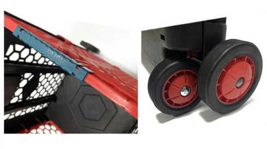 foldable shopping trolley with wheels